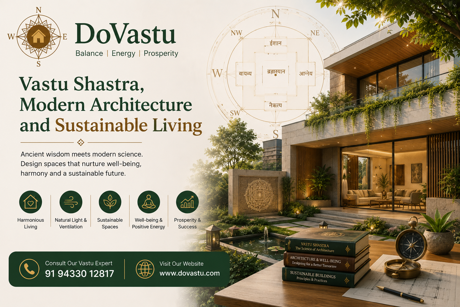Vastu Shastra, modern architecture and sustainable living by DoVastu